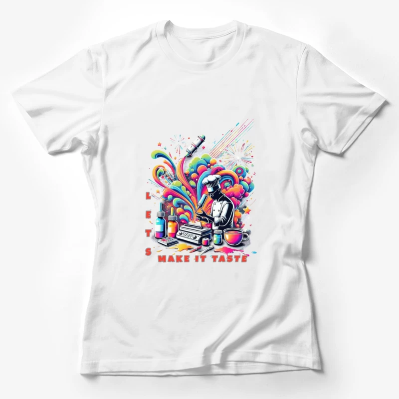 Psychedelic Chef's Culinary Creation Explosion Female T-Shirt