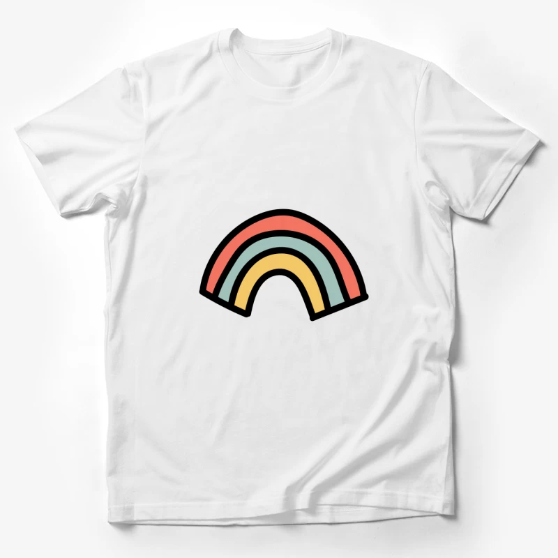 Arc-en-ciel pastel minimaliste Homme T-Shirt