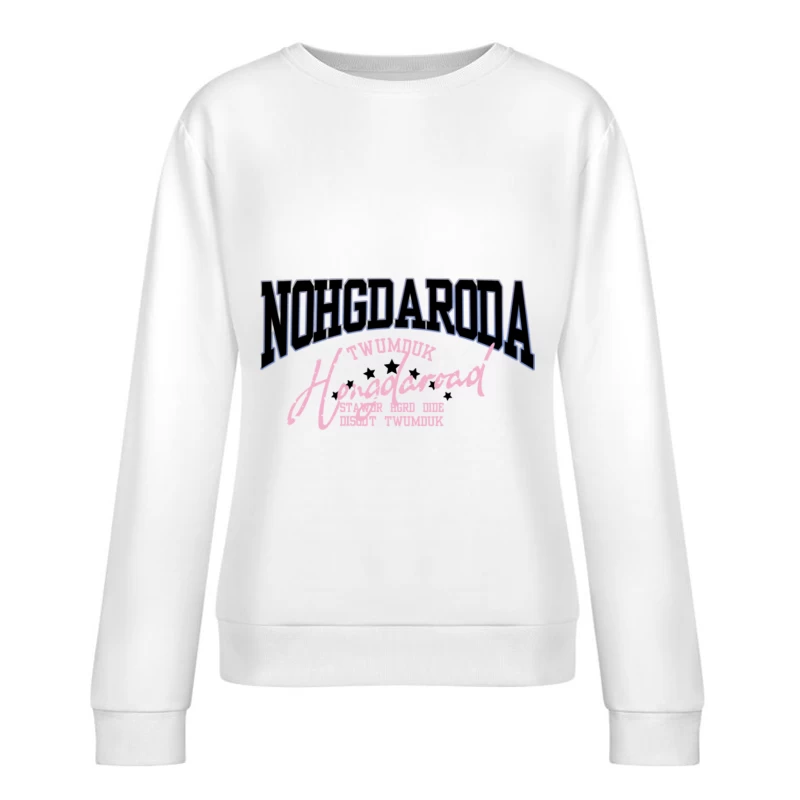 Neon-Sport-Motiv mit Text Damen Pullover Sweatshirt