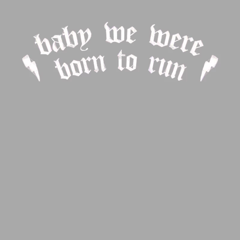 Baby We Were Born To Run Male Pullover Hoodie