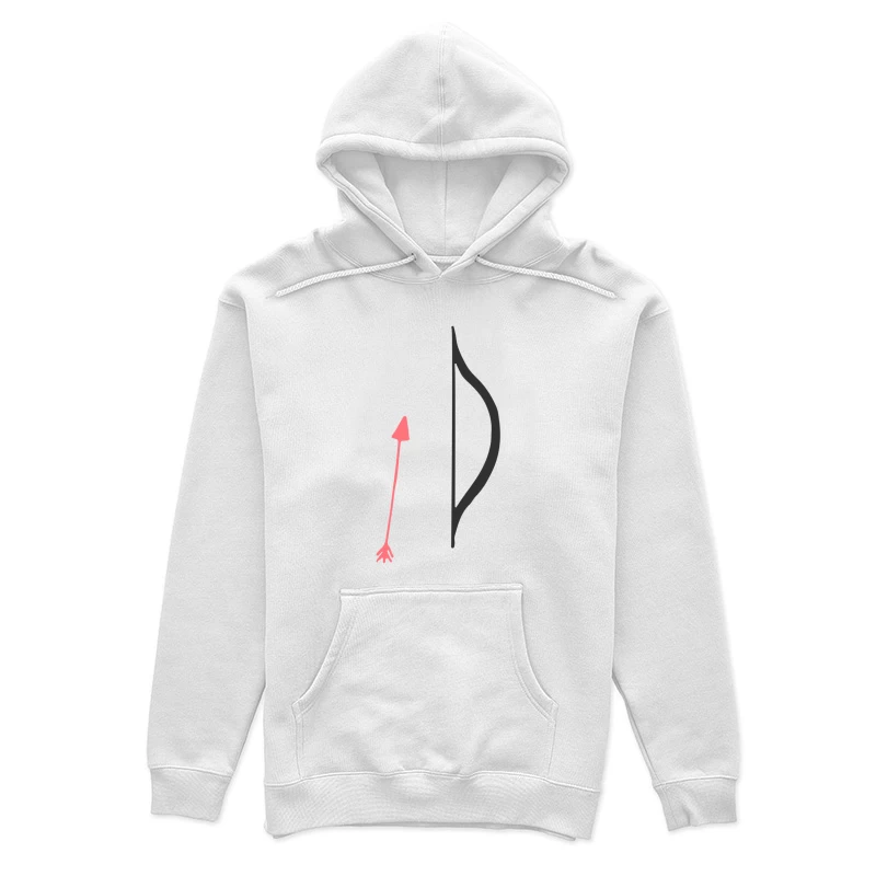 Arc et flèche design minimaliste Femme Sweat à capuche