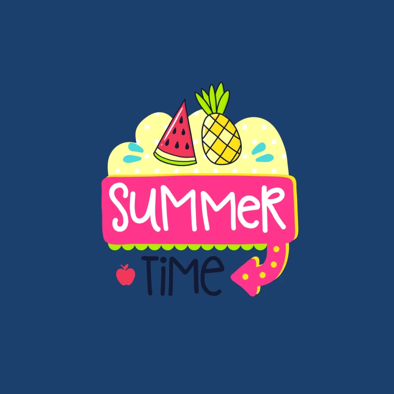 Illustration du Temps d'Été avec Fruits Homme Sweat à capuche