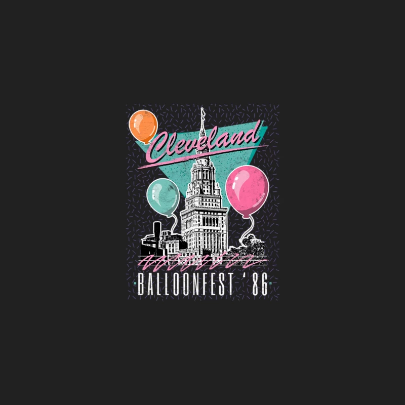 Cleveland Balloonfest 86  Retro Design Bucket Hat