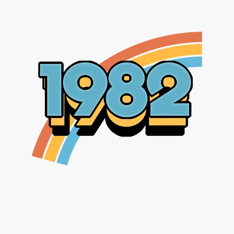 1982 Retro Birthday Design Cotton Tote Bag