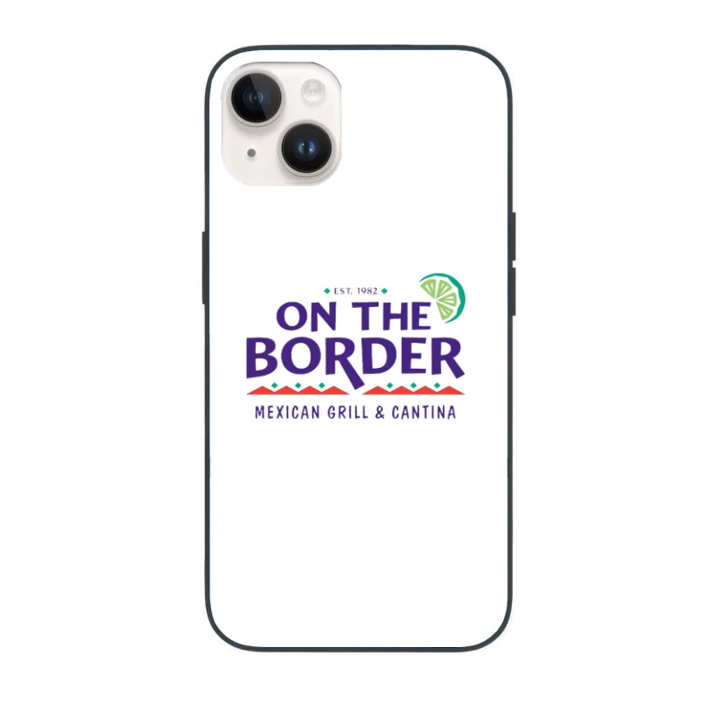 On The Border Mexican Grill & Cantina Restaurant Logo iPhone Case