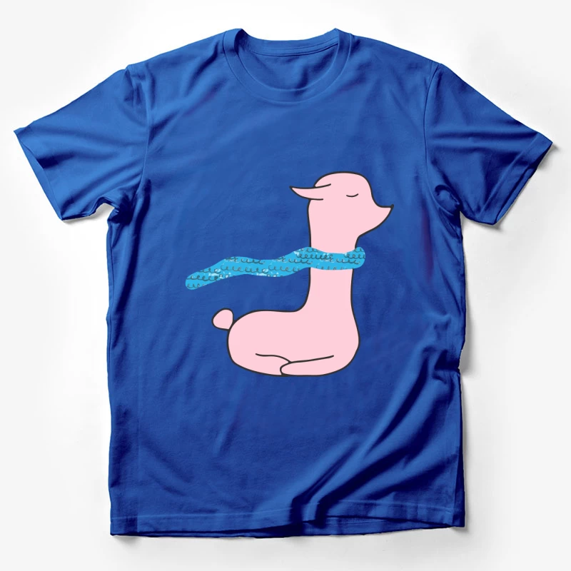 Lama mignon avec écharpe Homme T-Shirt