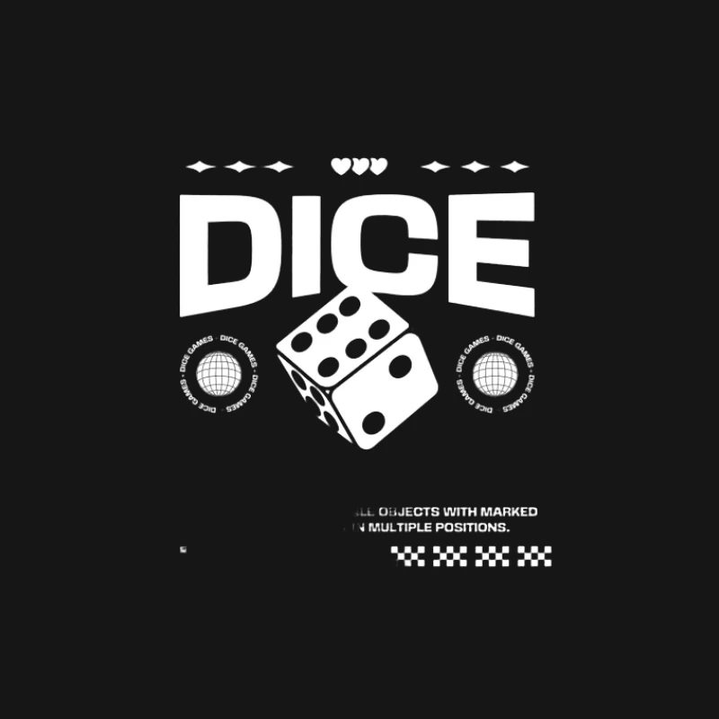 Design Retro de Dés Homme T-Shirt