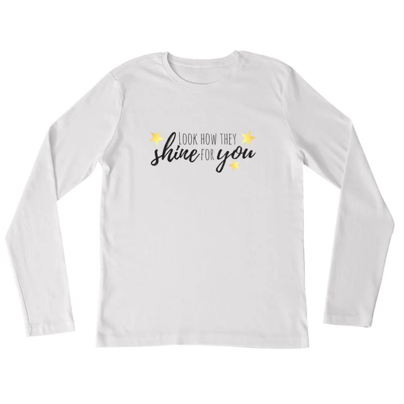 Coldplay Shine For You Female Long Sleeve T-Shirt