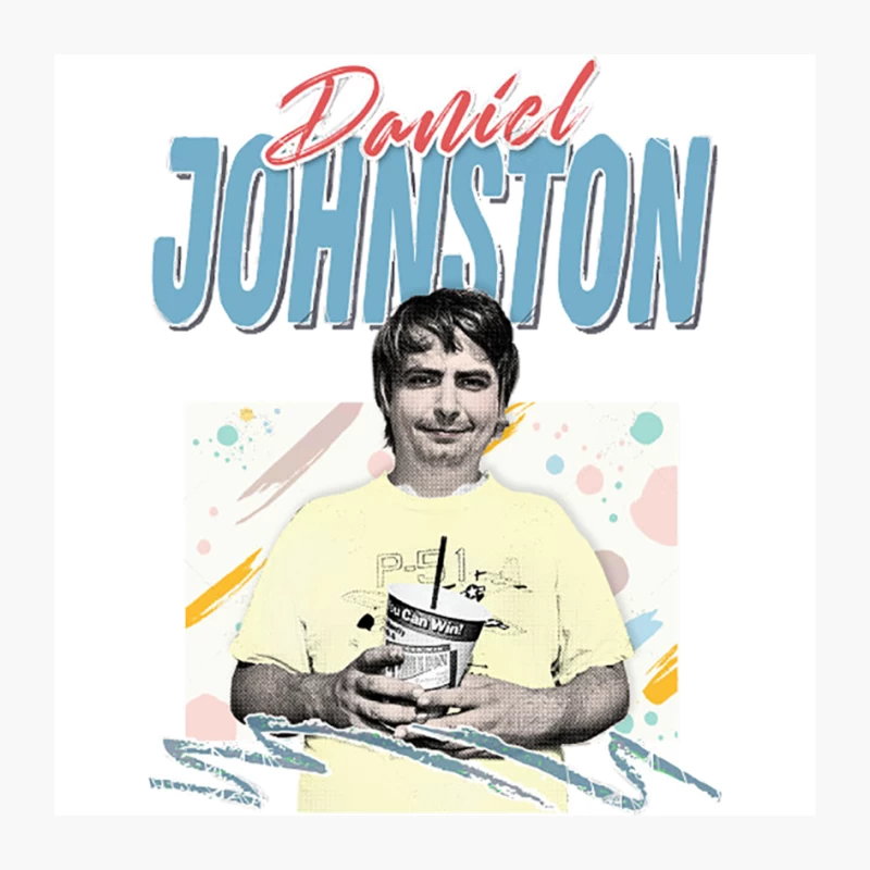 90s Style Aesthetic Daniel Johnston Tribute Design Pin