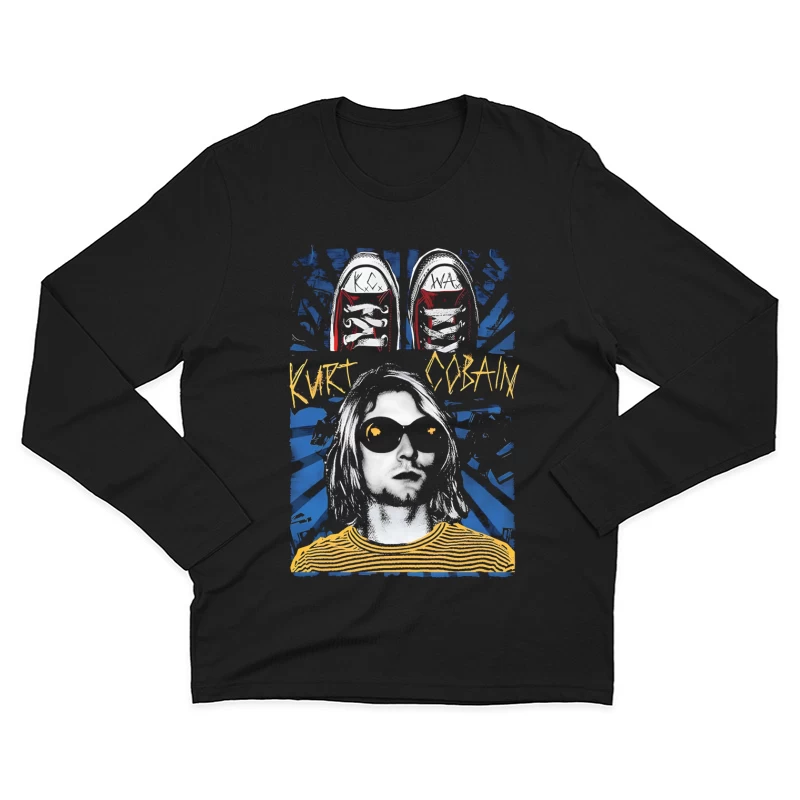 Kurt Cobain Retro Male Long Sleeve T-Shirt