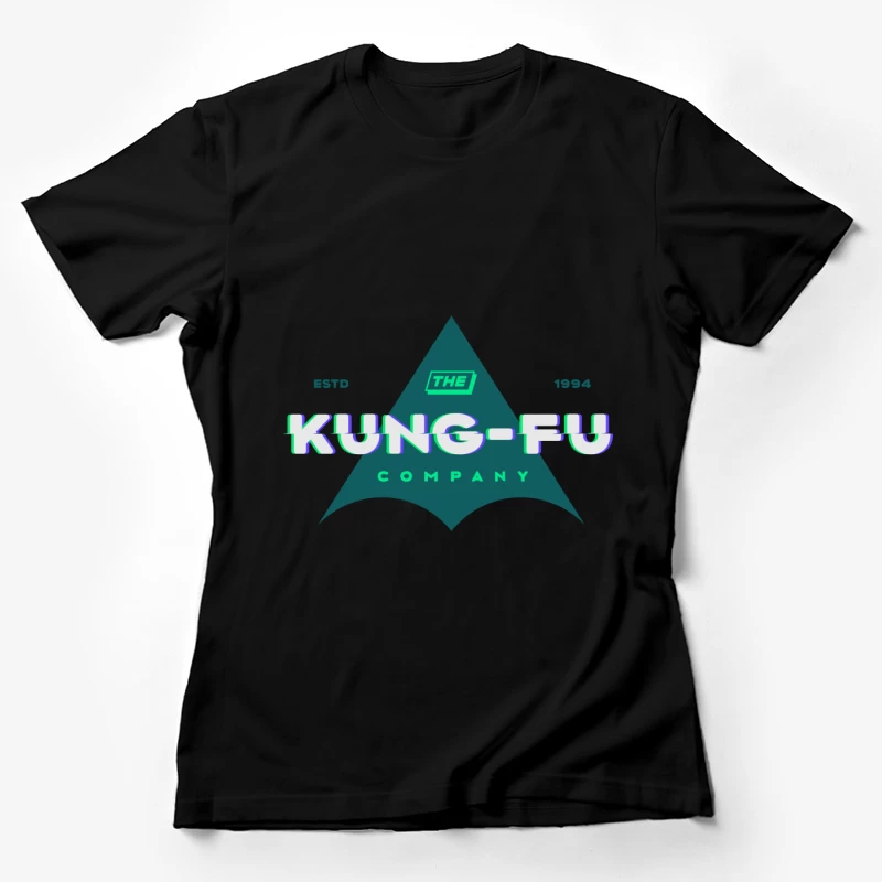 Kung-Fu Logo mit Retro-Elementen Damen T-Shirt
