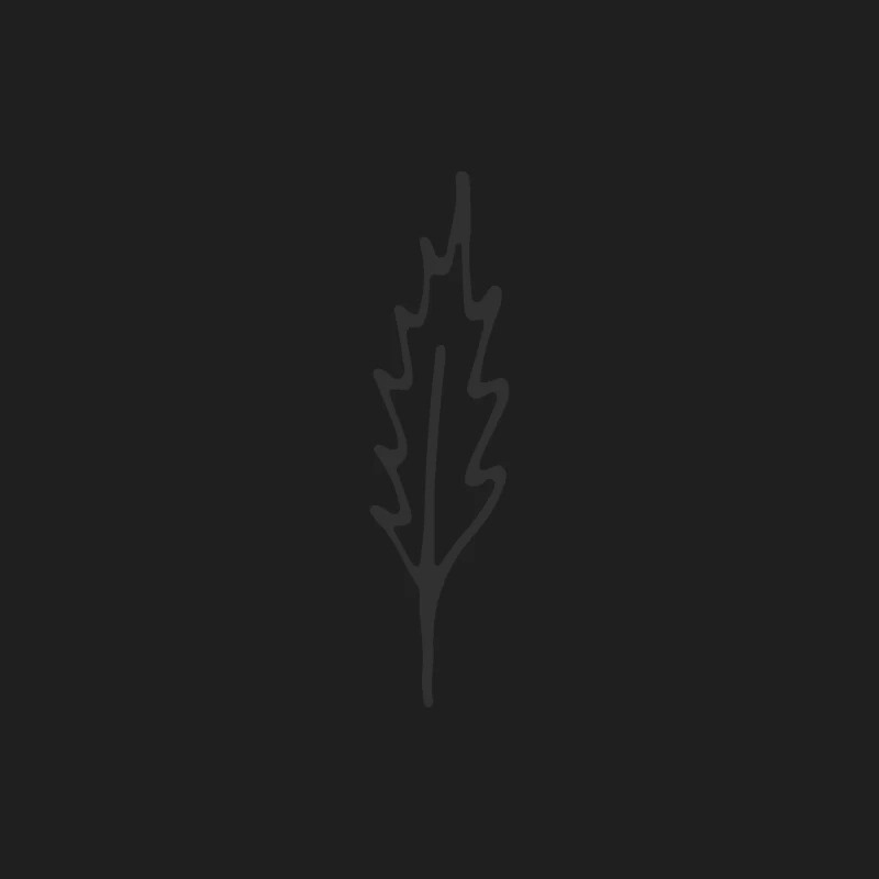 Feuille Stylisée Noire Homme Débardeur