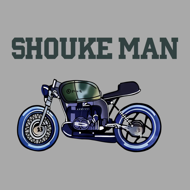 Motorrad Kunstwerk mit Text Herren Pullover Hoodie