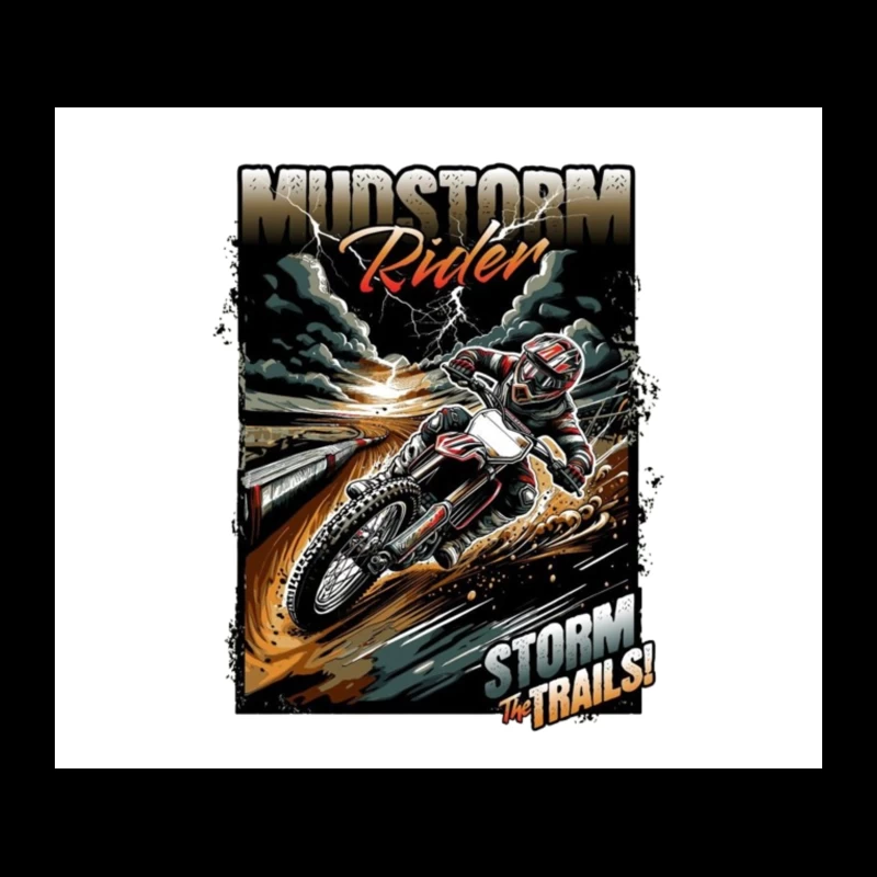 Mudstorm Rider: Extreme Off-Road Motorcycle Racing Through the Storm Tapestry