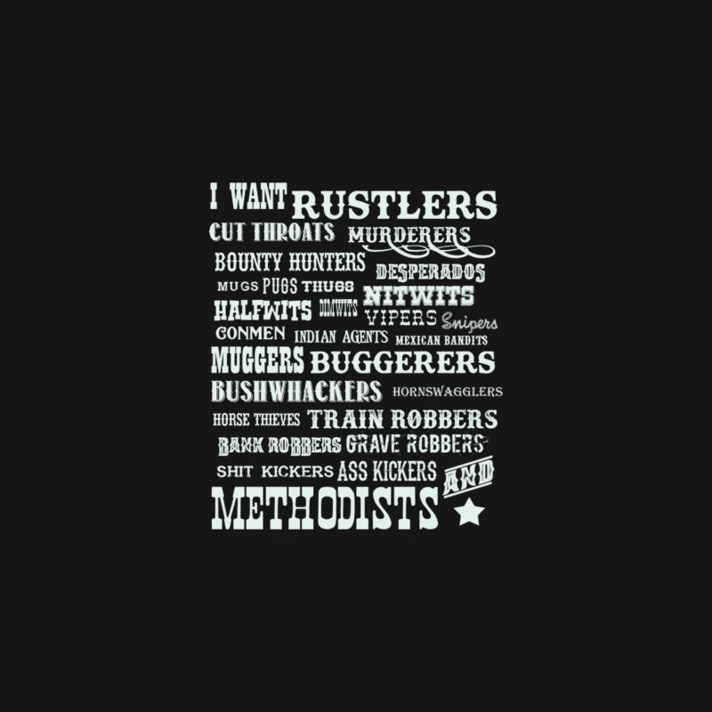 Blazing Saddles Wanted Desk Mat