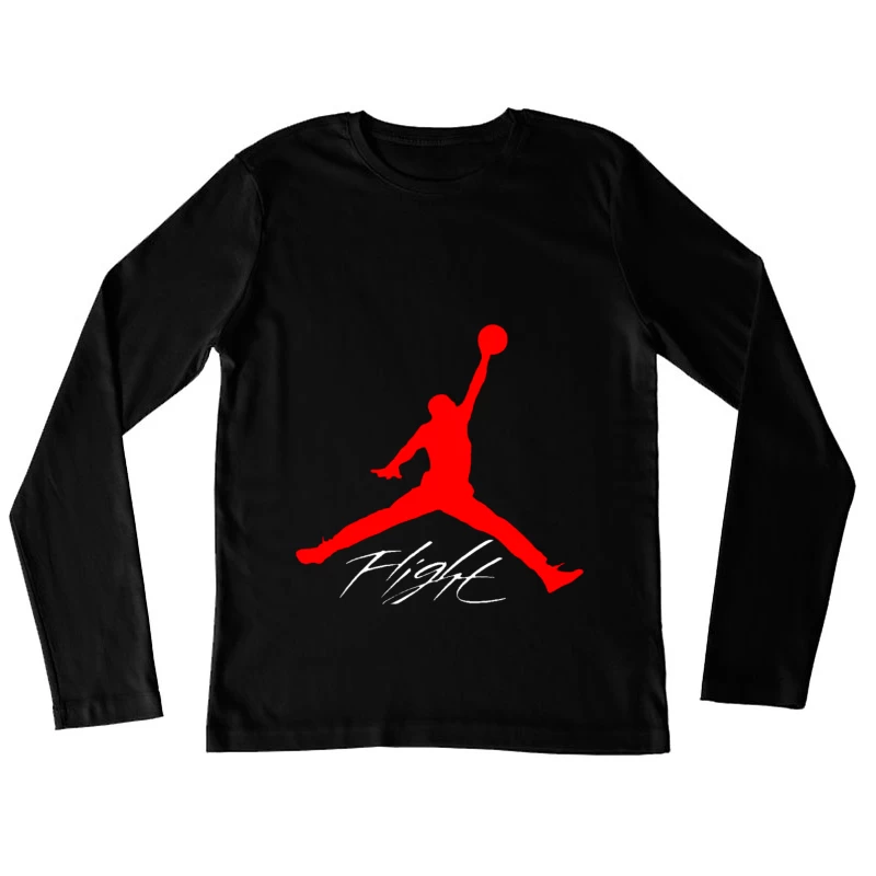 Jumpman Basketball Logo Female Long Sleeve T-Shirt