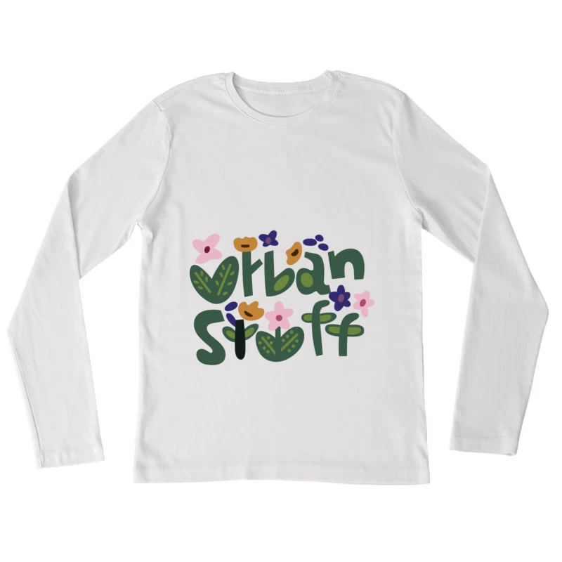 Urbaner Pflanzenstil Damen Langarm T-Shirt