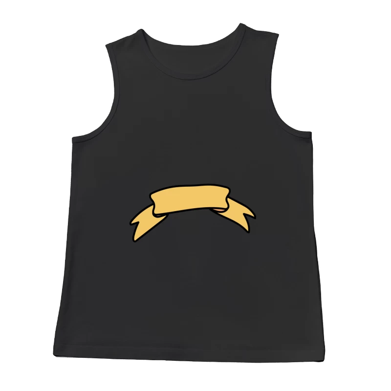 Bannière ruban jaune Homme Débardeur