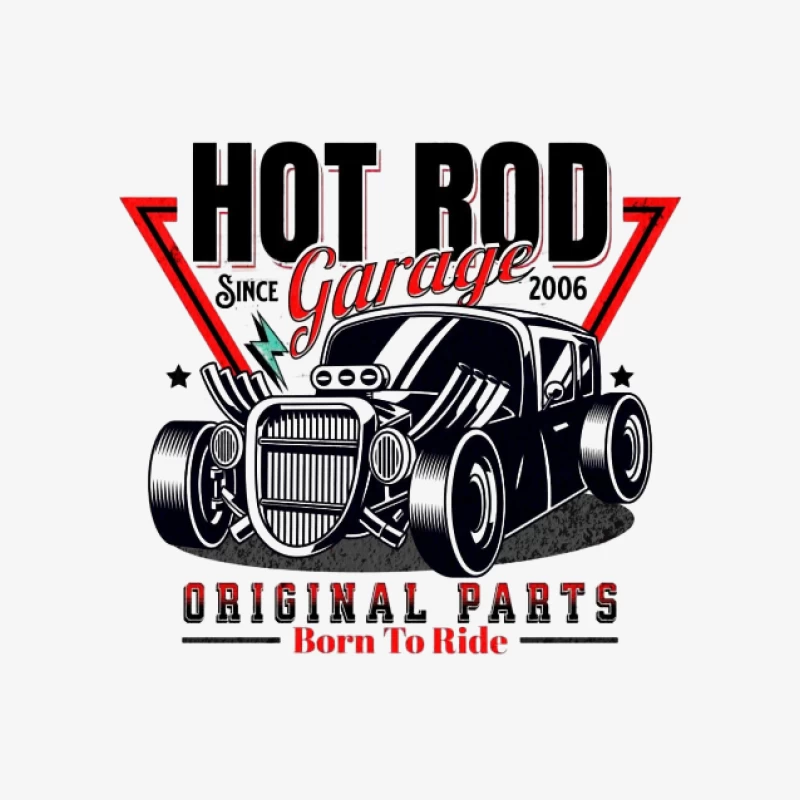 Hot Rod Garage Design mit Originalteilen Damen Pullover Sweatshirt