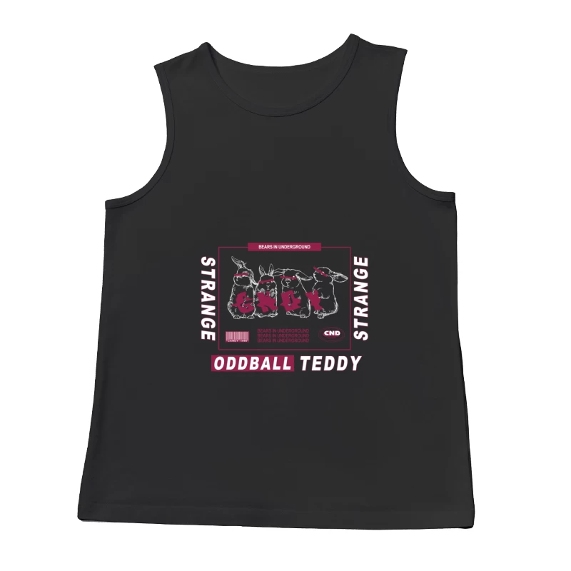 Seltsame Teddybären im Untergrund Herren Tanktops