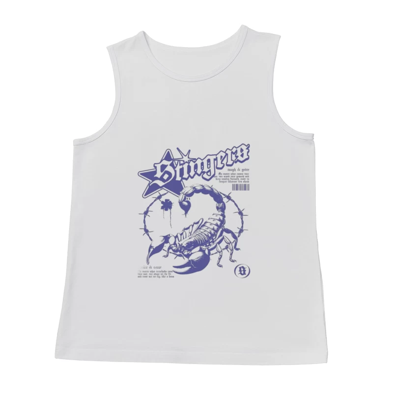 Design de scorpion avec étoile et fil barbelé Homme Débardeur