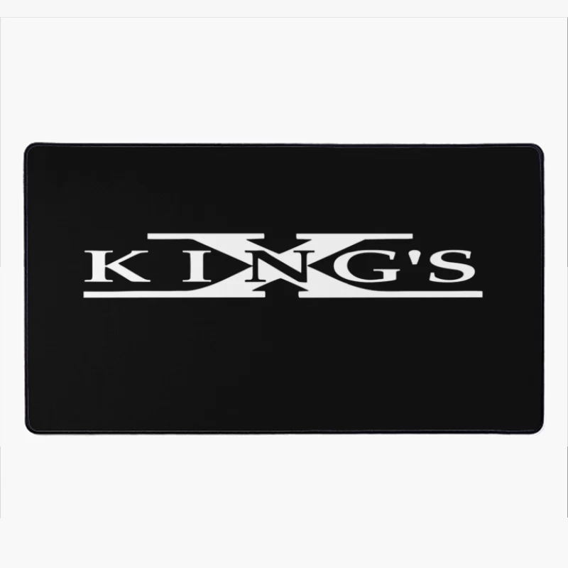 King's Text Logo Outline Design Desk Mat