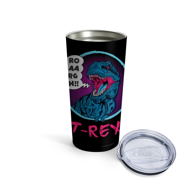 Neon T-Rex Power Travel Mug