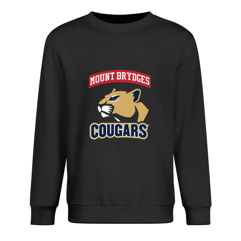 Mount Brydges Cougars Team Logo Male Pullover Sweatshirt