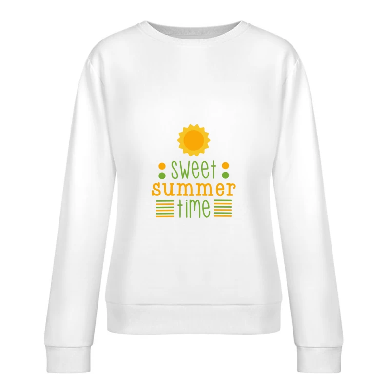 Design Été Doux avec Soleil Femme Sweat-shirt à enfiler
