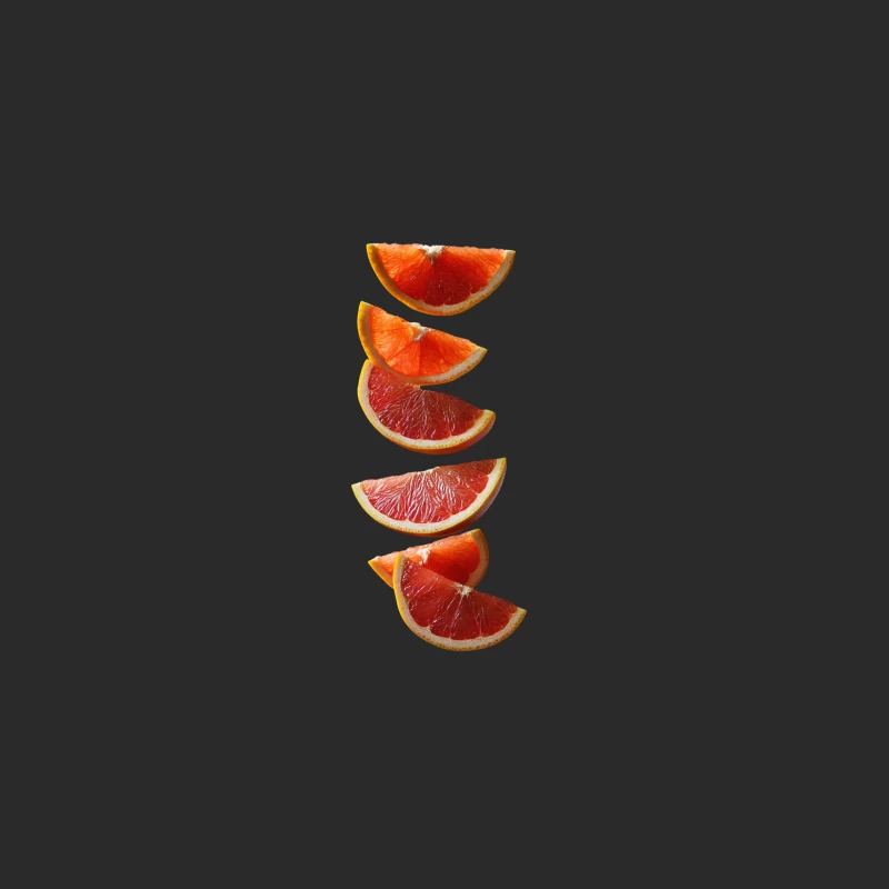 Juicy Grapefruit Slices: A Fresh Citrus Delight Baseball Cap