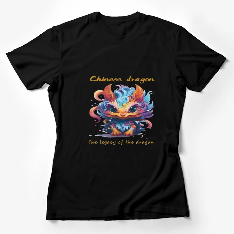 Farbenfroher chinesischer Drache Damen T-Shirt