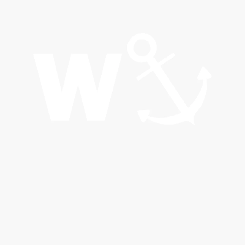 W Anchor Funny Pub joke Cotton Tote Bag