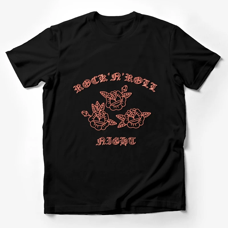 Nuit Rock'n'Roll avec Roses Homme T-Shirt