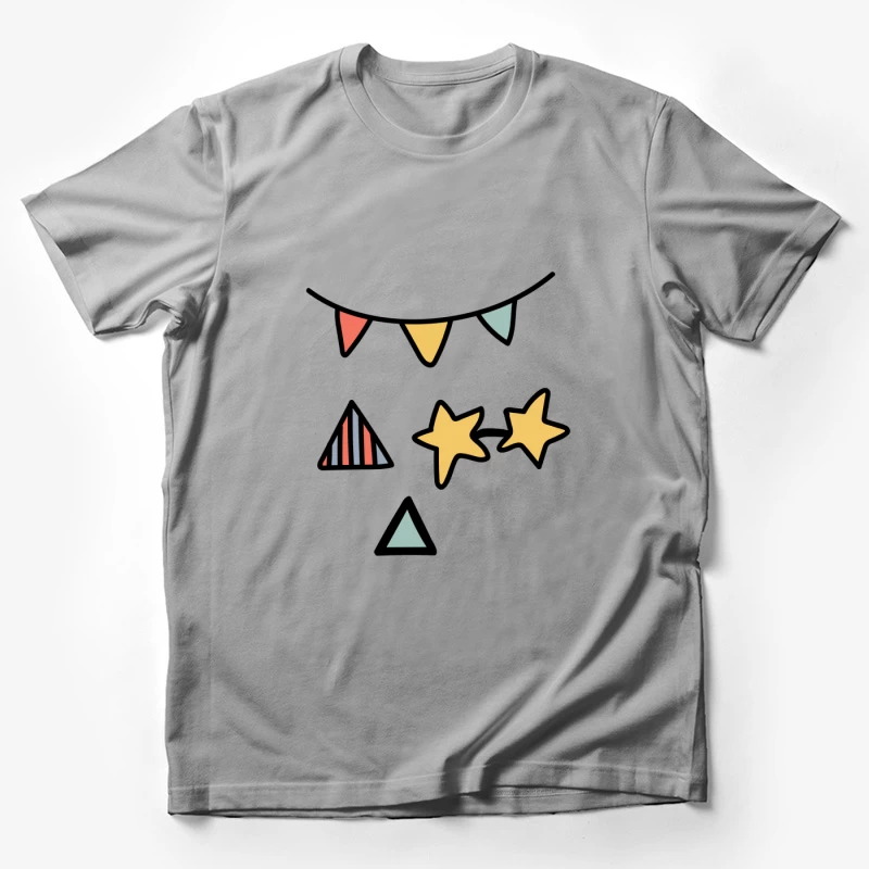 Décor de fête avec motifs étoilés et triangulaires Homme T-Shirt