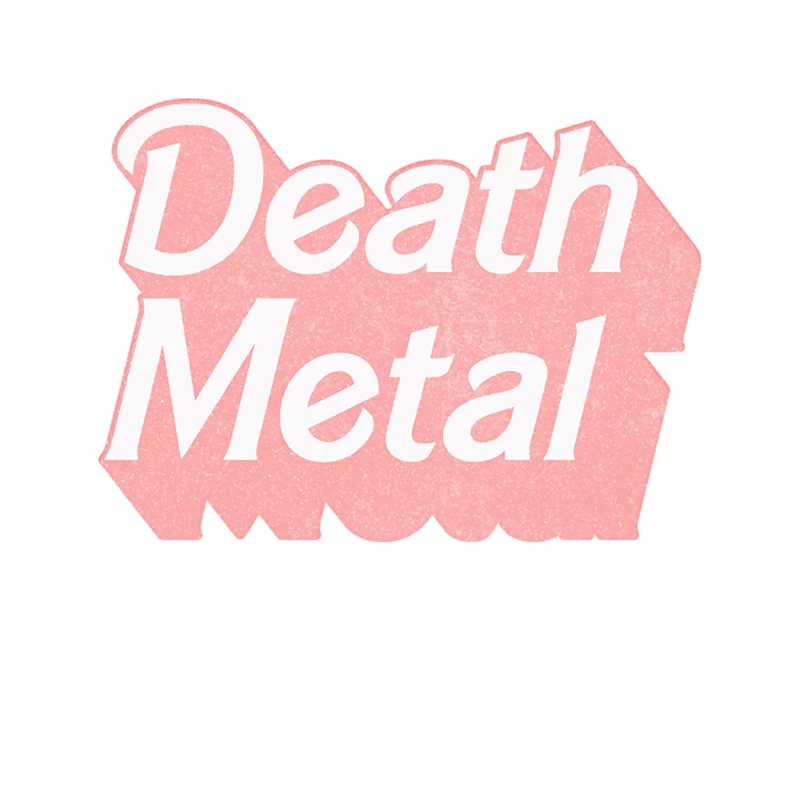 Death Metal   Cute Pink 80s Vintage Look Design Tapestry