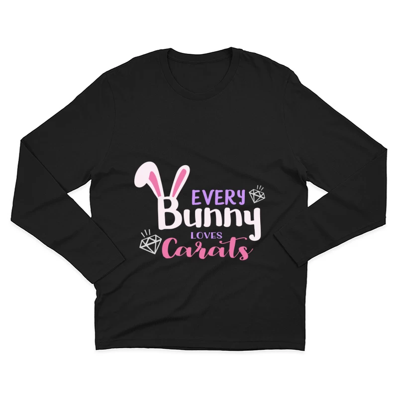 Chaque Lapin Aime les Carats Homme Manches Longues T-Shirt