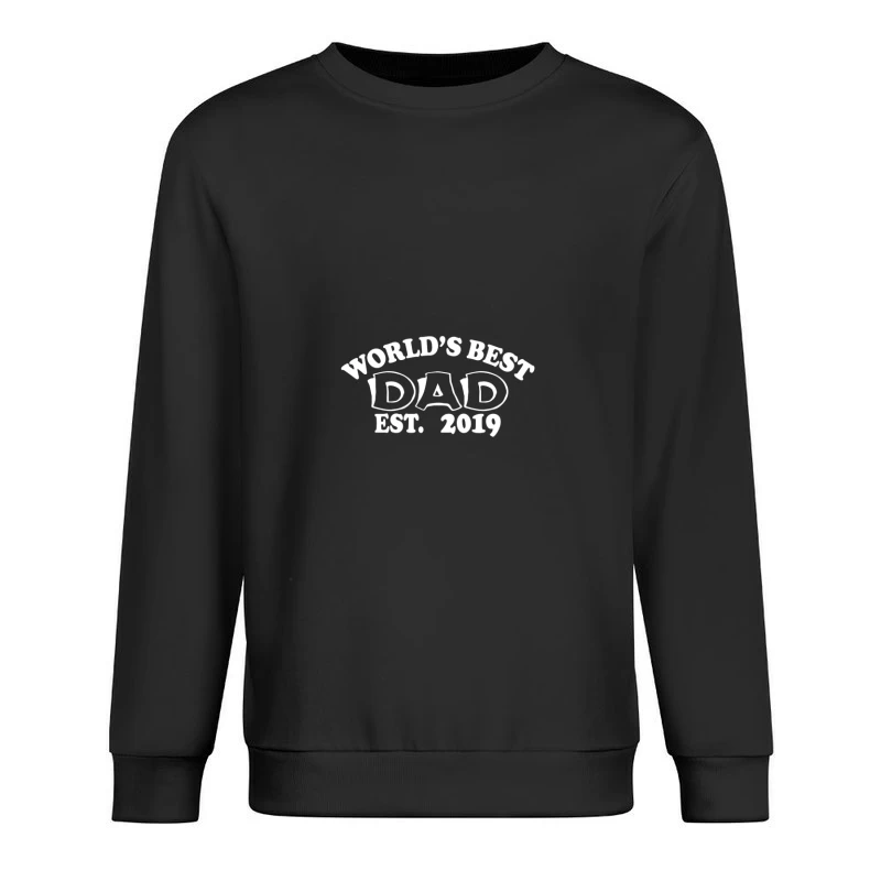 Meilleur Papa du Monde depuis 2019 Homme Sweat-shirt à enfiler