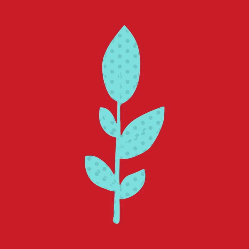 Illustration de plante bleue Femme Sweat à capuche
