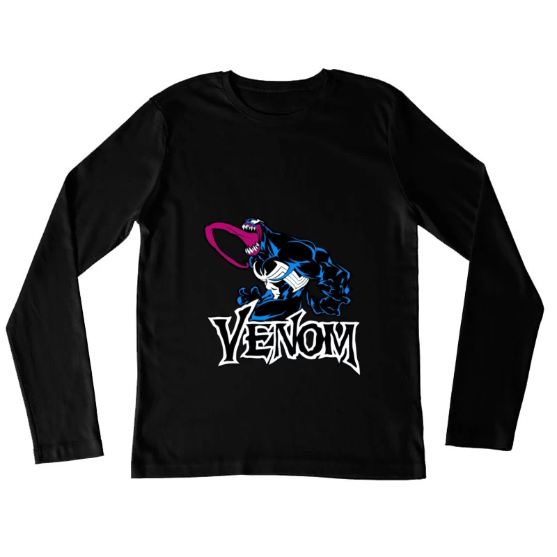 Venom Comic Character Illustration Female Long Sleeve T-Shirt
