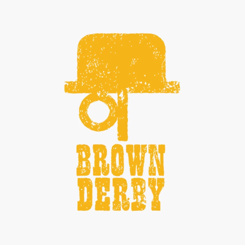 Brown Derby Cotton Tote Bag