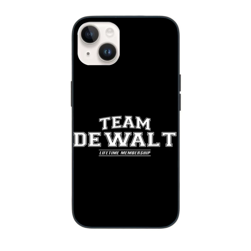 Team DeWalt Lifetime Membership Logo Design iPhone Case