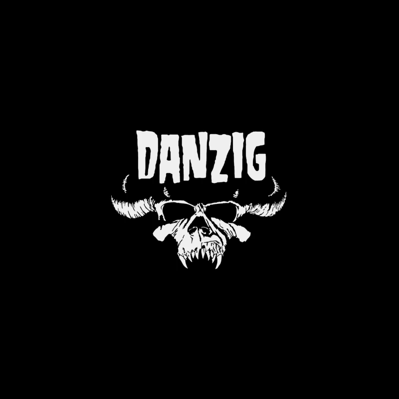 Danzig Band Gothic Skull Logo Design iPhone Case