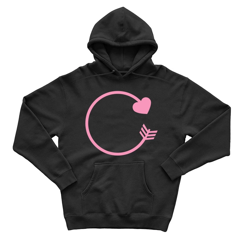 Flèche circulaire et cœur Homme Sweat à capuche