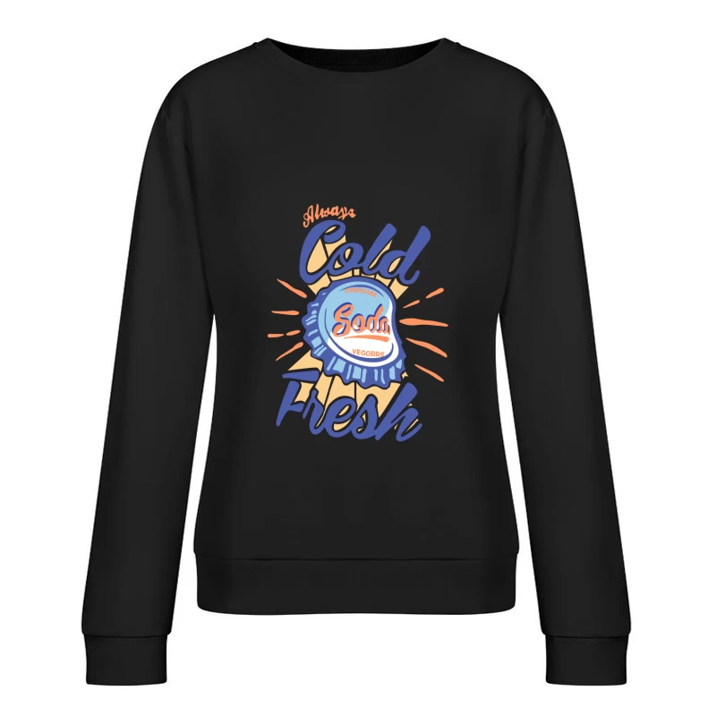 Immer kaltes frisches Original-Soda-Design Damen Pullover Sweatshirt