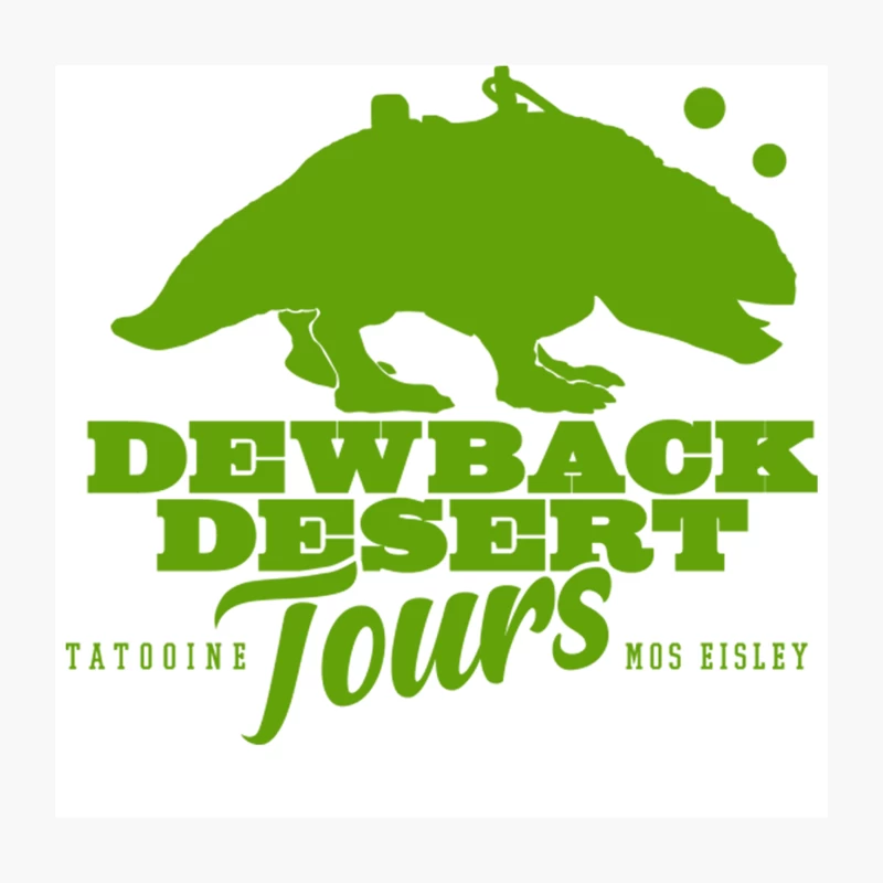 Dewback Desert Tours Throw Pillow
