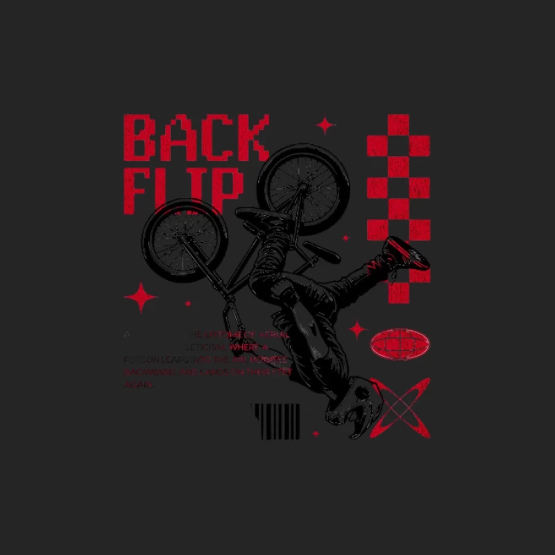 Stunt à vélo avec backflip Femme Sweat-shirt à enfiler