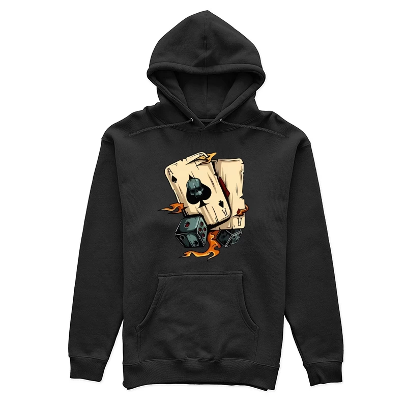 Kartenspiel mit düsterem Design Damen Pullover Hoodie