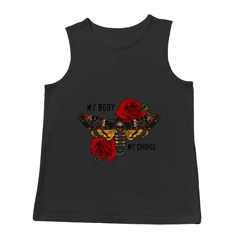Papillon et roses rouges Homme Débardeur