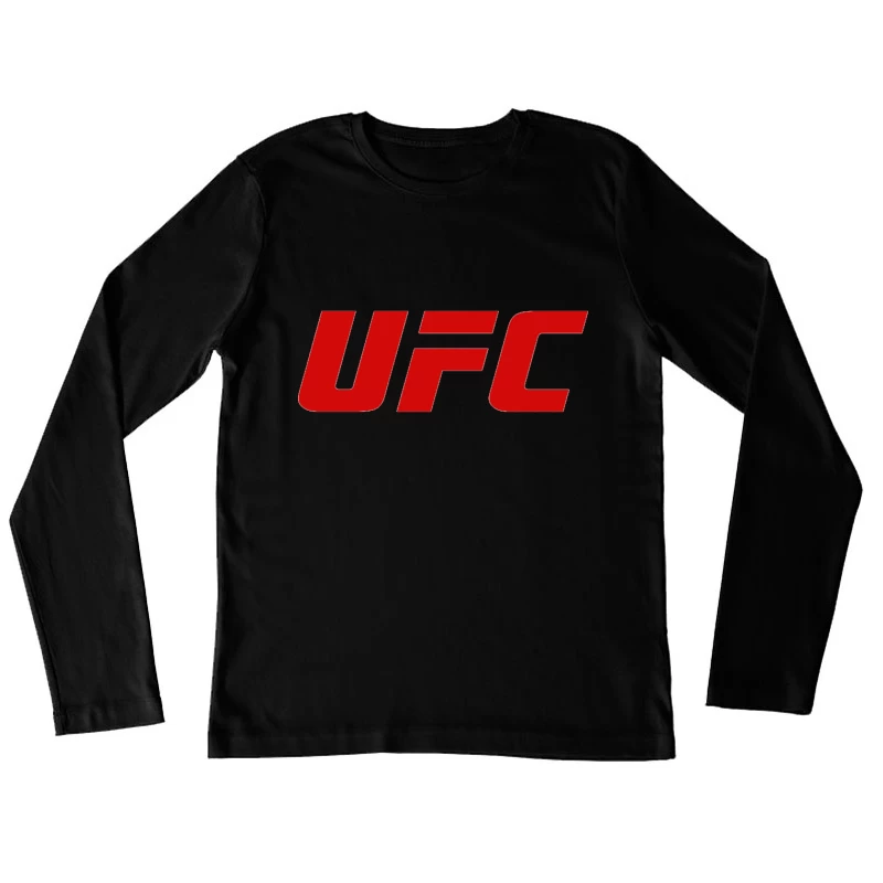 UFC (Ultimate Fighting Championship) Official Red Logo Female Long Sleeve T-Shirt