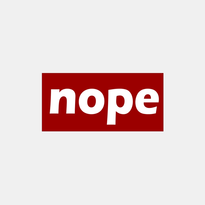 Nope typograph Male Tank Top